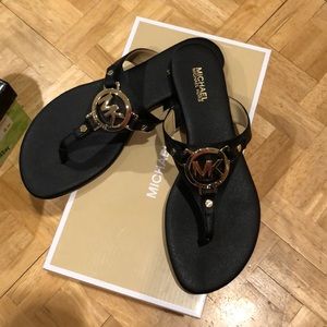 MK Black sandals